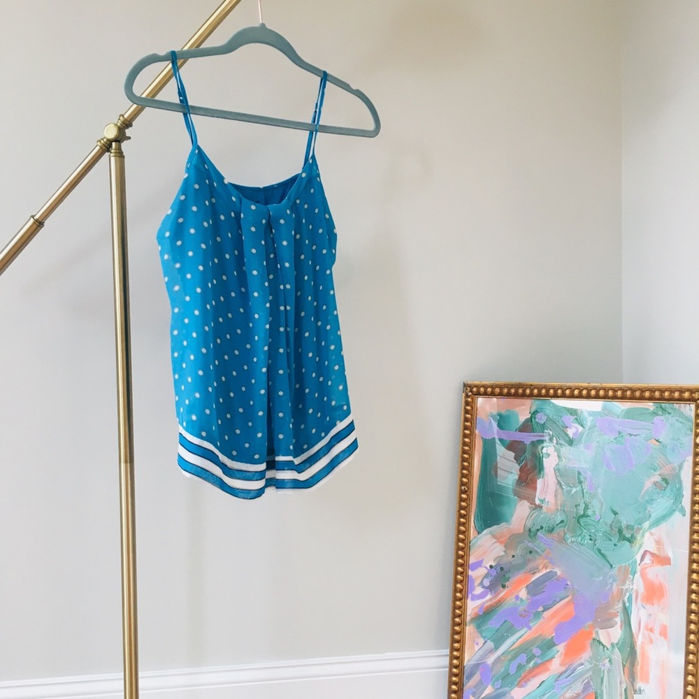 SOLD Polka-dot Tank Blouse